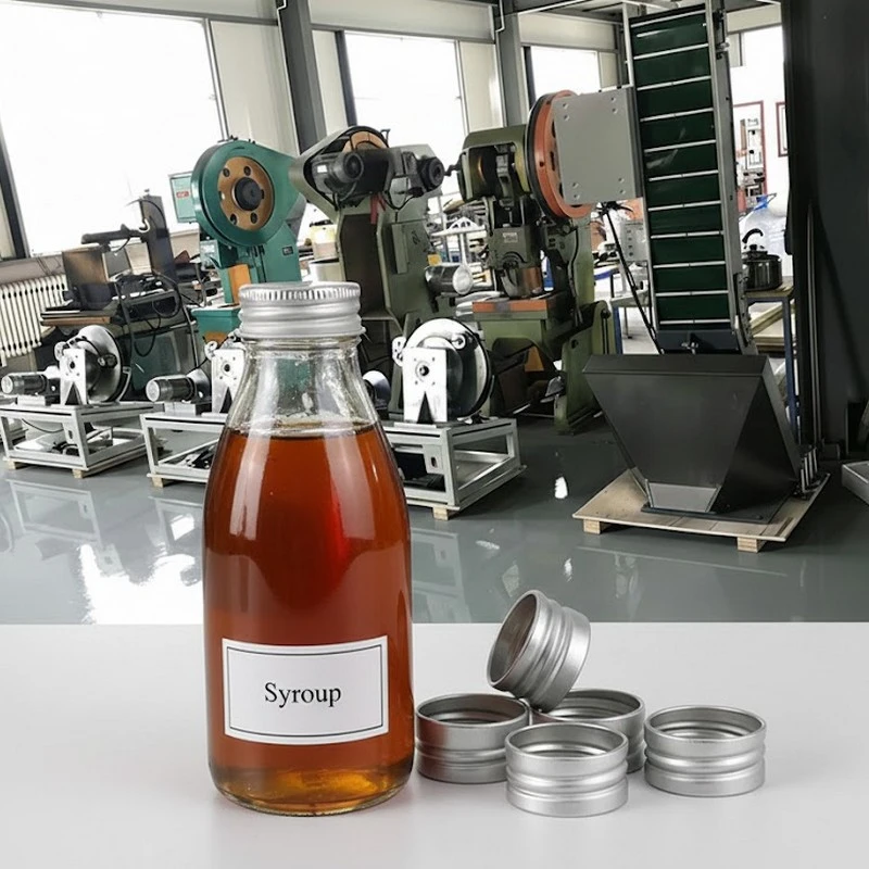 Výrobná linka na výrobu uzáverov so závitom na sirup